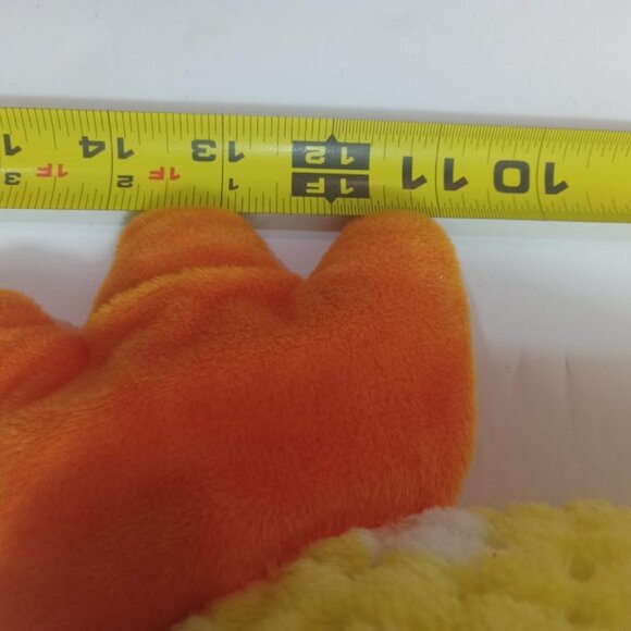 Yellow Duck Plush Stuffed Animal Toy Orange Laying Down Bow 15 in. Plush - Picture 9 of 9
